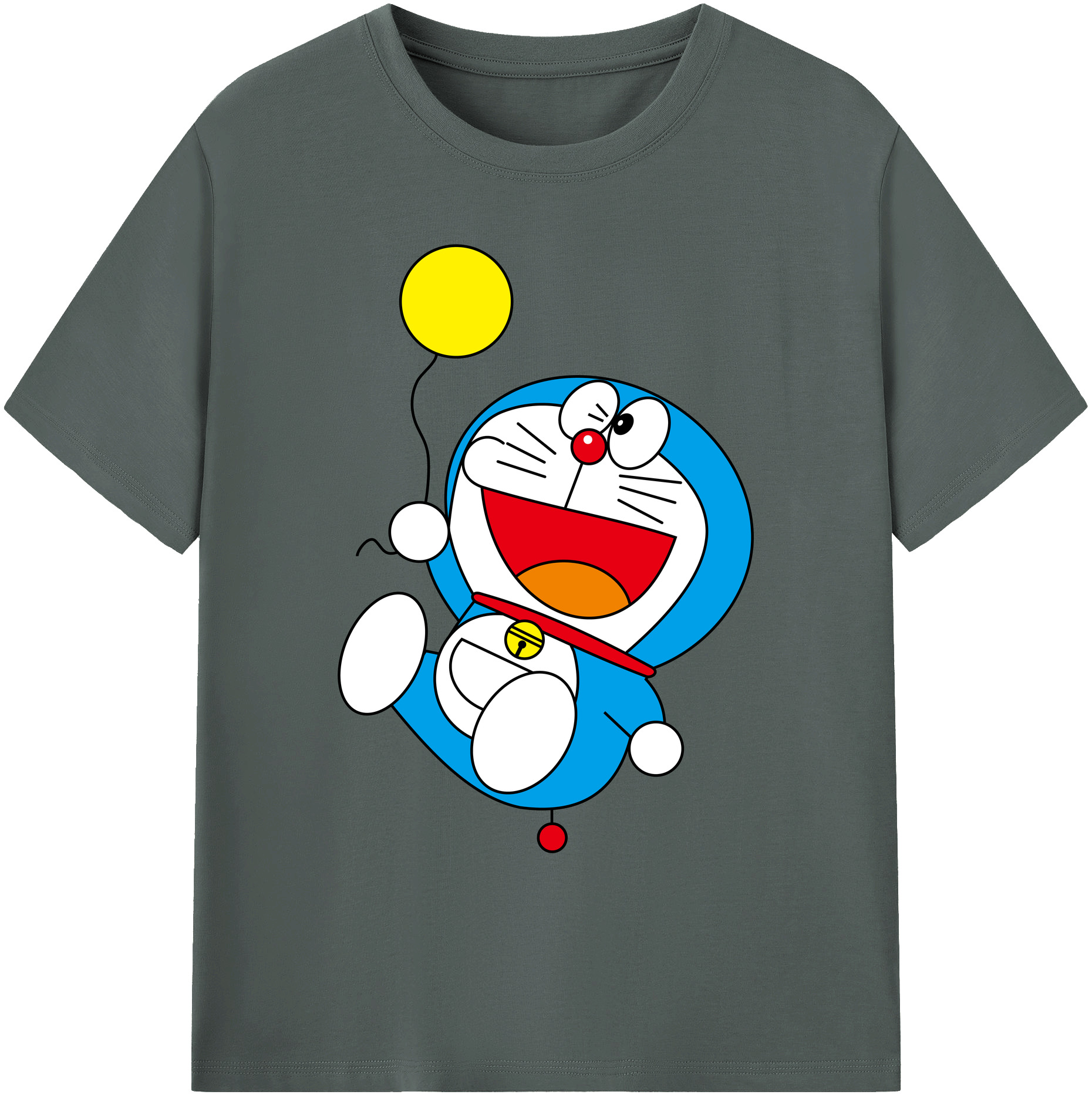 （画像用） ドラえもん Doraemon 綿100％ メンズ半袖Tシャツ｜肌触りやわらか＆通気性
